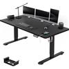 Airfish Scrivania Regolabile in Altezza 160x80, Scrivania Ufficio con Promemoria per la sedentariet, Standing Desk con Funzione di Memoria con Altezze, Nero
