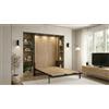 Wallbedking Letto a Scomparsa Morphy Classic - Sistema multifunzionale modulare SizeFlex & TypeFlex, letto a scomparsa salvaspazio ed estensibile con moduli divano (120x190 cm, Verticale)