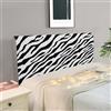 ENEN Mucca da Latte 3D Elastica Copertura per Testiera Antipolvere Lavabile Fodera Testiera Letto Protez Copri Testata del Letto Matrimoniale Singolo Protezione Testata Cover (160cm,Zebra)
