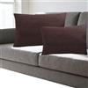 SWJ-swjssb Fodere per Cuscini Personalizzabili in Velluto a Coste Elasticizzato | Set di 2 Federa Cuscino con Cerniera Invisibile, Lavabili | Copricuscino Decorative per Divano(caffè,50x50 cm)