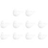 ORFOFE 10 Pezzi Uccelli in Polistirolo Bianco per Decorazioni Fai da Te Materiale Durevole per Pittura e Artigianato Creativo Regalo Educativo