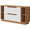 Vicco Mobile sottolavabo per bagno Lotta, Bianco, 119.2 x 62.5 cm