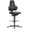 bimos - Sedia Nexxit con 3 rotelle in schiuma e impugnatura, colore: Blu