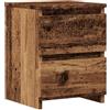 vidaXL Comodino Legno Antico 30x30x40 cm in Legno Multistrato, mobile, mobili per camera da letto, tavolino, mobiletto laterale, porta telefono