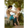 Five-Seller Francia Nuovi Dipinti Classici Famosi William Adolf Bouguereau Canzone degli Angeli Stampa su Tela Poster di Riproduzione di Decorazioni Artistiche da Parete (3,30x45cm(Senza Cornice))