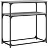 vidaXL Tavolino Consolle Grigio Sonoma 75x35,5x75 cm Legno Multistrato