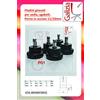 IDEALSEDIE DI GALIZIA MICHELE Kit Piedini Girevoli per Sedia, Sgabello e Poltrona da Ufficio (Perno 10/11mm)