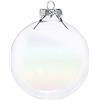 Zelda Bomboniere Pz 36 Palle di Natale Sfera Vetro Trasparente Riflessi Colorato 4 Cm Decoro Albero di Natale
