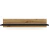 BIM Furniture Scaffale sospeso Nuka G 100 cm Libreria a parete in rovere nero opaco