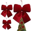 Genérico per Corona di Natale | Velluto Natale | Fiocchi | per Casa Porta Principale Corona Festone Vacanze Baby Shower Compleanno