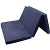 FORTISLINE - Materasso pieghevole 195 x 120 x 8 cm - 3 pezzi - Materasso per ospiti H2 - Pieghevole - Letto da campeggio - Rivestimento lavabile - Pieghevole per adulti - Materasso da viaggio