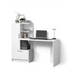 Livinity Scrivania Lorena, Bianco, 150 x 120.1 cm con 2 porte