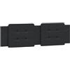 vidaXL Cuscino Testiera Zadar Nero 180 cm in Similpelle