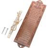 IMIKEYA Mezuzah Metallo con Pergamena per porta, decorazione religiosa ebraica con iscrizione spagnola, design elegante e facile installazione, protezione spirituale per la casa