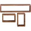 WOHNLING 13Casa Itaca S07 Set 3 Mensole, 80 x 15 x 20 cm, Rovere