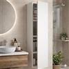 Linea Azzurra Pensile Bagno Sospeso Milleidee 1 Anta Made in Italy 120x30x30cm Mobile Bagno Salvaspazio Stretto in Legno Nobilitato Melaminico
