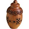 Hemobllo Ciondolo Aromatico Apribile in Legno Fai da Te, Bottiglia Portatile a Sfera per Palline Profumate, Flacone Decorativo per Aromaterapia, Purifica Aria per Casa e Ufficio, 1 Pezzo