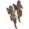 Loberon Lilly Coppia di statuine - Poliresina Ricca di Dettagli - Raffinata Finitura Color Marrone Antico, Marrone Antico