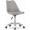 NMK HOME Sedie Ufficio Girevole con Ruote 360 ° - Sedia Scrivania Regolabile in Altezza - Montaggio Semplice e Base Cromata