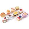 LOMSUXA 10 Pezzi Accessori Casa delle Bambole, Cibo e Bevande in Miniatura Set Cucina Giocattolo, Miniature Realistiche per Bambole e Collezionismo, Modelli Assortiti per Gioco di Ruolo Creativo