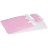 Goki Biancheria da letto per bambole, a righe rosa
