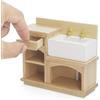 Odoria 1/12 Miniatura Lavabo Cucina Accessori Casa Bambole