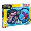 Clementoni - 29205 - National Geographic Kids - Ocean Expedition - 180 Pezzi - Made In Italy - Puzzle Bambini 7 Anni +