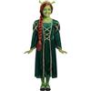 I LOVE FANCY DRESS LTD Costume da orco da principessa per bambini, colore verde, con orecchie Shrek, parrucca zenzero e pittura per il viso verde, costume da favola per ragazze e divertimento di Halloween