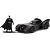 Jada - Dc Batman Batmobile 1989, 253213003, + 8 Anni, Scala 1:32, con Personaggio Incluso, Nero, taglia unica