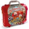 Multiprint Valigetta Travel Set Gormiti, Made in Italy, Album da Colorare, con Puzzle e Matite, Set Timbrini Bimbi, in Legno e Gomma Naturale, Inchiostro Lavabile Atossico, Idea Regalo