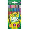 CRAYOLA Silly Scents - Mini pastelli a spirale, colori assortiti, confezione da 21 pezzi, profumati, non crederai al tuo naso, ideali per bambini dai 3 anni in su