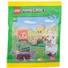 LEGO Minecraft: Alex Minifigure con Baby Llama e Bee