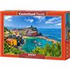 CASTORLAND Puzzle 1000 pezzi, Vernazza, Cinque Terre, Italia, costa mediterranea, barche da pesca, puzzle per adulti, C-105298-2