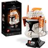 LEGO Star Wars Casco del Comandante Clone Cody, Set Serie Caschi 2023 da Costruire, Collezione per Adulti da The Clone Wars, Idea Regalo per Uomo, Donna, Lui o Lei da Esposizione 75350