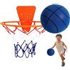 Generico Palla Da Basket Silenziosa con Cesto, Pallacanestro Silenziosa Taglia 3, 18cm Silent Pallacanestro per Casa, Basket Leggero E Silenzioso con Canestro, Rimbalzo Morbido, per 3+ Anni