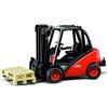 bruder 02511 - Carrello elevatore Linde H30D con gancio di traino, 2 pallet, carrello elevatore, veicoli, spedizioni e logistica