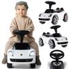 sun baby Macchina cavalcabile per bambini da 18 mesi - Porsche Carrera GT - volante con pulsanti, fari, adesivi realistici, fino a 30 kg, bianco