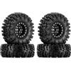 INJORA Set Cerchi e Pneumatici da 1,3- Pneumatici S5 Swamp Claw Mud Terrain 70 * 27mm per RC SCX24 TRX4M Upgrade di Auto 1/18 1/24 RC Crawler