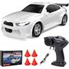 Meiurlex 1:64 Mini RC Drift Car, auto radiocomandata da 2,4 GHz, 4 WD, con faro LED, auto giocattolo, desktop RC per adulti