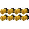 Fabulous Arcade Set di 8 pulsanti di gioco arcade arcade 30 mm interruttore integrato concavo di alta qualità colore: giallo retrò gioco bartop videogiochi