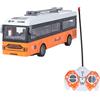BSTCAR Giocattolo autobus telecomandato con suono, scuolabus elettronico ricaricabile RC veicoli di gioco elettronici autobus di simulazione per bambini (arancione)