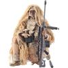 Scakbyer Set di Figure da Azione Soldato Militare Scakbyer, Set di Figure da Azione Scala 1/6 da 30 cm con Armi e Accessori di Abbigliamento - Tipo K - Soldato Cecchino del Deserto