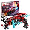 LEGO Marvel Miles Morales vs. Morbius, Spider-Man Giocattolo da Costruire per Bambini e Bambine con Macchina da Corsa e Minifigure di Spidey 76244