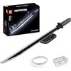 Mould King 10138 Dark Sword Darksaber Clamp Blocks Kit Sword Building Block Model con illuminazione e stand Creative Cosplay Anime Technology Building Block Model (885+ pezzi)