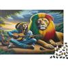 BZZOLASP Bob Marley Leone Puzzle 1000 Pezzi Carta riciclata per adulti Puzzle per adulti Gioco educativo per decompressione Gioco familiare divertente Ottima idea regalo 52x38cm/1000pcs