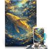 ZONGJX Puzzle per adulti da 2000 pezzi Balena d'oro degli abissi Fatto di cartone per età 14+ Gioco impegnativo e gioco per famiglie ottimo regalo di Natale misurare：70x100cm