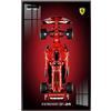 Generic Espositore da parete per Le-go-o Technic per Fer-rari SF-24 F1 Car 42207 - Cornice espositiva compatibile per modelli F1 Supercar - Regalo per i fan di L-e*g-o Technic - 80x50cm (solo pannello) (B