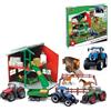 Burago Bburago FARMLAND PLAYSET CAVALLO STABILE CON TRATTORE NEW HOLLAND