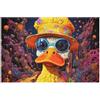 PPZYY Duck Puzzle Per Adulti 1000 Pezzi Difficile Puzzles in Legno Impegnativo Gioco Preciso A Incastro Gioco Educativo Sfida Giocattolo （75×50cm）