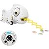 YCOO Silverlit YCOO 88538 ROBO CHAMELEON by Robot telecomandato per bambini, con 4 insetti metallici, effetti luminosi e sonori, 28 cm, colore bianco, dai 3 anni in su